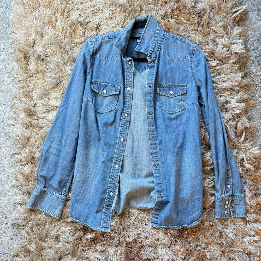 J. Crew Light Blue Denim Shirt